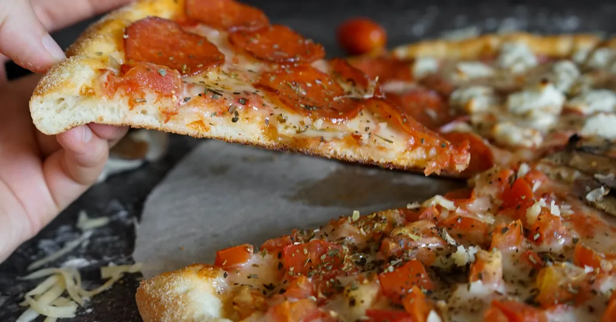 pepperoni pizza slice Roma Pizza Donair